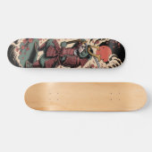 Samurai Green Bear warrior Skateboard スケートボード (横)
