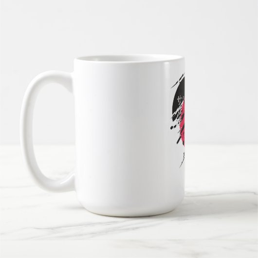 Samurai Ink Art Mug コーヒーマグカップ (左)