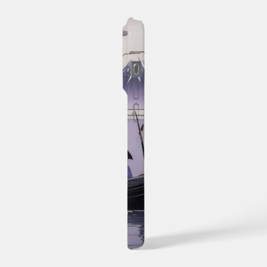 Samurai iPhone 15 Case Mount Fuji Japanese Art iPhoneケース (左側面)