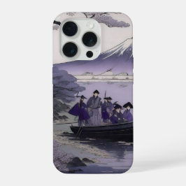 Samurai iPhone 15 Case Mount Fuji Japanese Art Proケース
