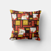 Samurai Jack & Aku Character Art Panel Pattern クッション (正面)