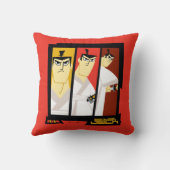 Samurai Jack Character Tri-Panel Futuristic Frame クッション (裏面)