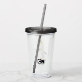 Samurai Jack Drawing Sword アクリルタンブラー (裏面)