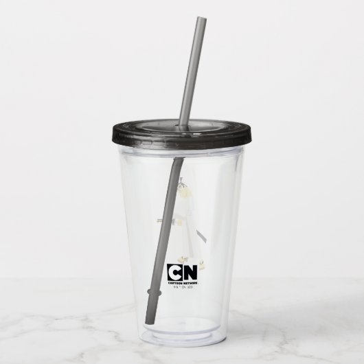 Samurai Jack Drawing Sword アクリルタンブラー (裏面)