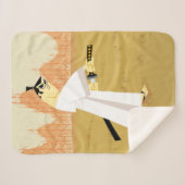 Samurai Jack Drawing Sword シェルパブランケット (正面(横))