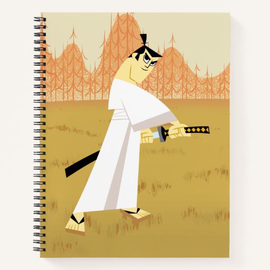 Samurai Jack Drawing Sword ノートブック (正面)