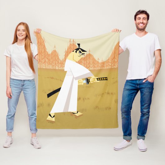 Samurai Jack Drawing Sword フリースブランケット (インサイチュ)