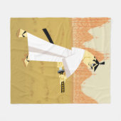 Samurai Jack Drawing Sword フリースブランケット (正面(横))