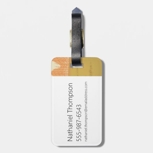 Samurai Jack Drawing Sword ラゲッジタグ (裏面縦)