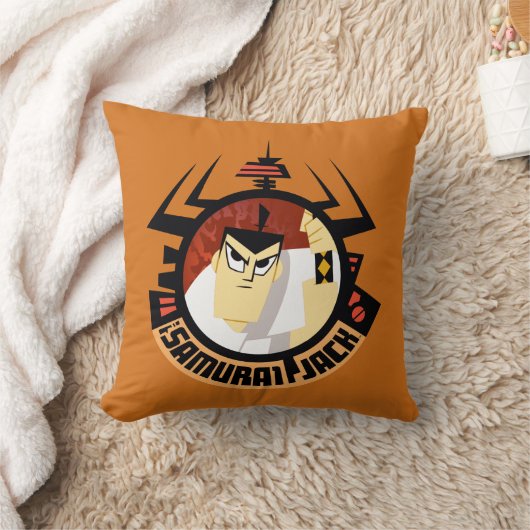 Samurai Jack In Aku Futuristic Frame クッション (ブランケット)