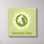 Samurai Jack Leaping Graphic キャンバスプリント (正面)