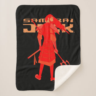 Samurai Jack Red Warrior Graphic シェルパブランケット