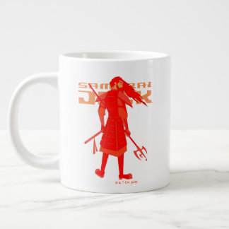 Samurai Jack Red Warrior Graphic ジャンボコーヒーマグカップ