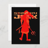 Samurai Jack Red Warrior Graphic ポストカード (正面/裏面)
