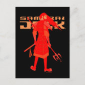 Samurai Jack Red Warrior Graphic ポストカード (正面)