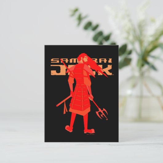 Samurai Jack Red Warrior Graphic ポストカード (スタンド正面)