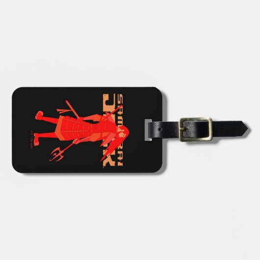 Samurai Jack Red Warrior Graphic ラゲッジタグ (正面横)