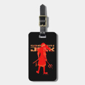 Samurai Jack Red Warrior Graphic ラゲッジタグ (正面縦)