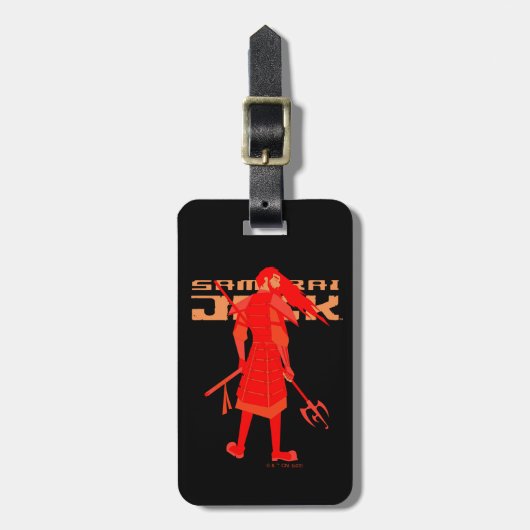 Samurai Jack Red Warrior Graphic ラゲッジタグ (正面縦)