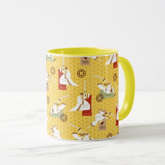 Samurai Jack Sword Poses Character Art Pattern マグカップ (正面右)