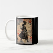 Samurai Japanese Retro Art Print Bushido Premium T コーヒーマグカップ (左)
