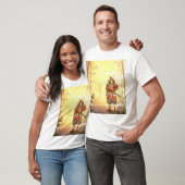 「samurai」Japanese style ink painting T-shirt Tシャツ (ユニセックス)
