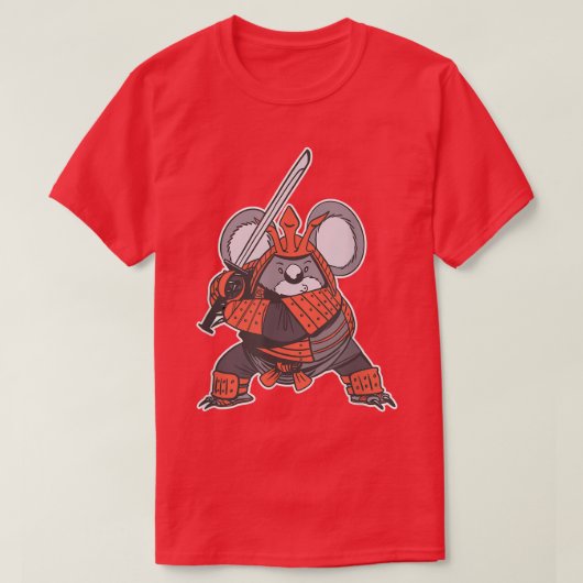 Samurai Japanese Sword Katana Funny Warrior Tシャツ (デザイン正面)