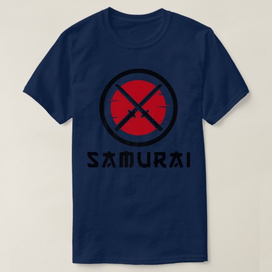 Samurai Katana Swords  Tシャツ (デザイン正面)