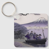 Samurai Keychain Mount Fuji Japanese Art キーホルダー (正面)