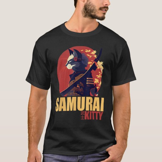Samurai Kitty Rise of the Feline Empire Tシャツ (正面)