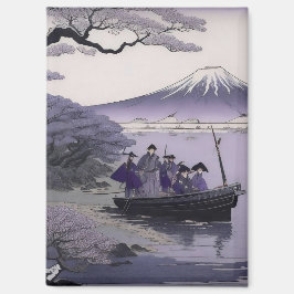Samurai Magnet Mount Fuji Japanese Art マグネット