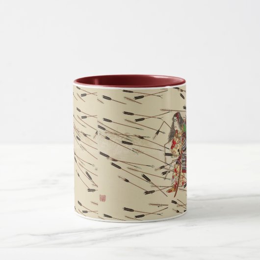 SAMURAI MASATSURA IS FIGHTING IN SHOWER OF ARROWS マグカップ (中央)