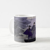 Samurai Mug Japanese Art Ukiyo-e Style コーヒーマグカップ (正面左)