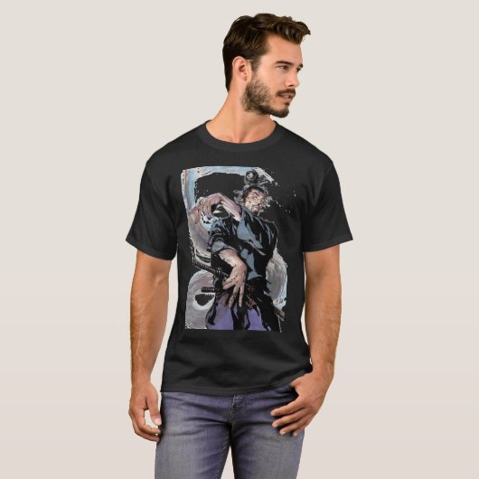 Samurai Musashi Miyamoto Tシャツ (正面フル)