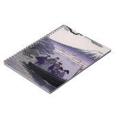Samurai Notebook Mount Fuji Japanese Art ノートブック (左側)