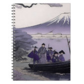 Samurai Notebook Mount Fuji Japanese Art ノートブック (正面)