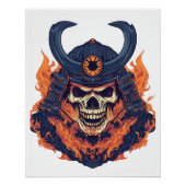 Samurai Oni Skull ポスター (正面)