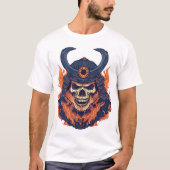 Samurai Oni Skull Tシャツ (正面)