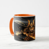 Samurai Orange Cat Warrior - Combo Coffee Mug マグカップ (正面左)