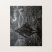 Samurái Oscuro — Guerrero de Batalla Épica | Puzzl ジグソーパズル (縦)