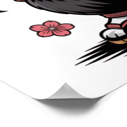 Samurai Panda Bear  Poster ポスター (角)