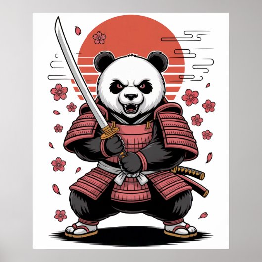 Samurai Panda Bear  Poster ポスター (正面)