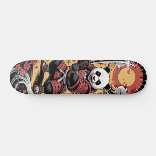 Samurai Panda Bear warrior Skateboard スケートボード (横)