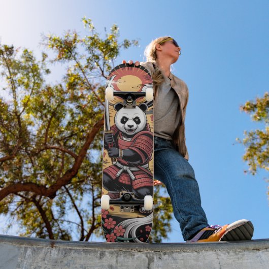 Samurai Panda Bear warrior Skateboard スケートボード (室外1)