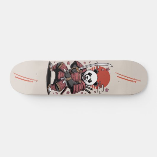 Samurai Panda Bear warrior Skateboard スケートボード (横)