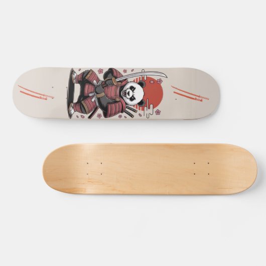 Samurai Panda Bear warrior Skateboard スケートボード (横)