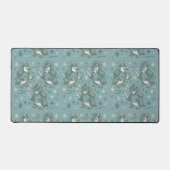 Samurai Penguin with Gaming Mouse  デスクマット (正面)