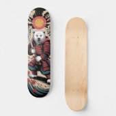 Samurai Polar Bear warrior Skateboard スケートボード (正面)