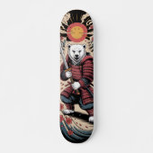 Samurai Polar Bear warrior Skateboard スケートボード (正面)
