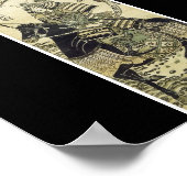 Samurai-Poster of Japanese painting c. late 1750's ポスター (角)